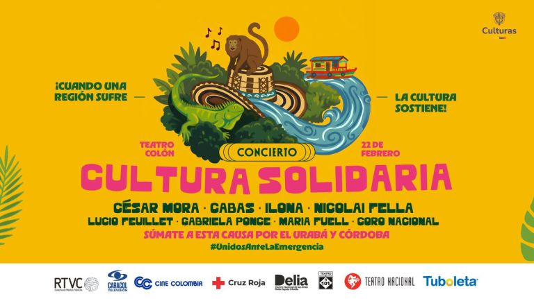 “Cultura solidaria”, el concierto en Bogotá para ayudar a los damnificados por inundaciones