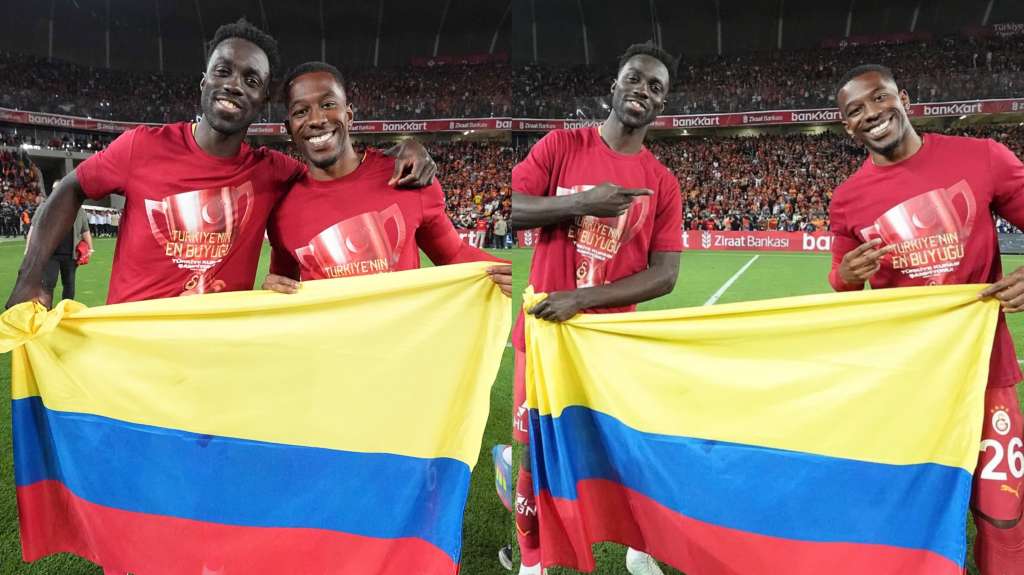 Davinson Sánchez y Carlos Cuesta, campeones con Galatasaray en Turquía.