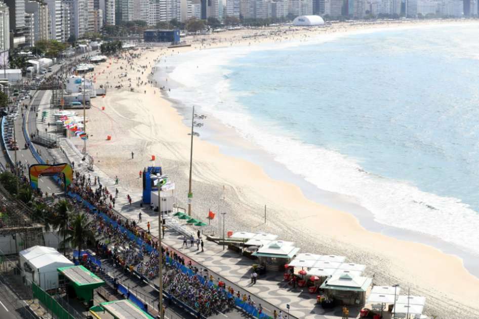 Copacabana, una de las principales playas de Río de Janeiro. Foto: AFP