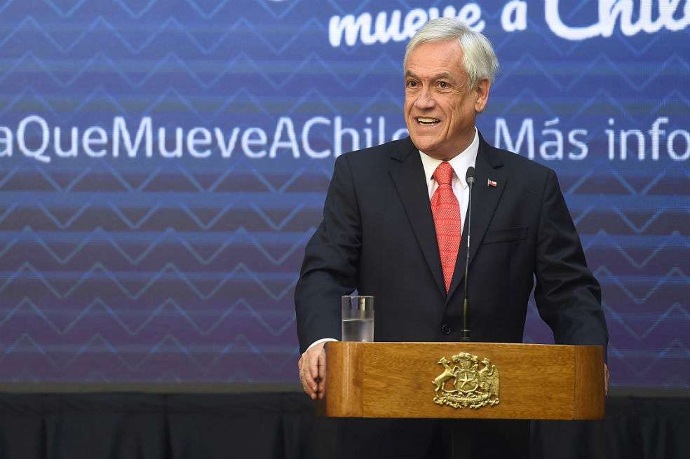 Sebastián Piñera, presidente de Chile. / AFP