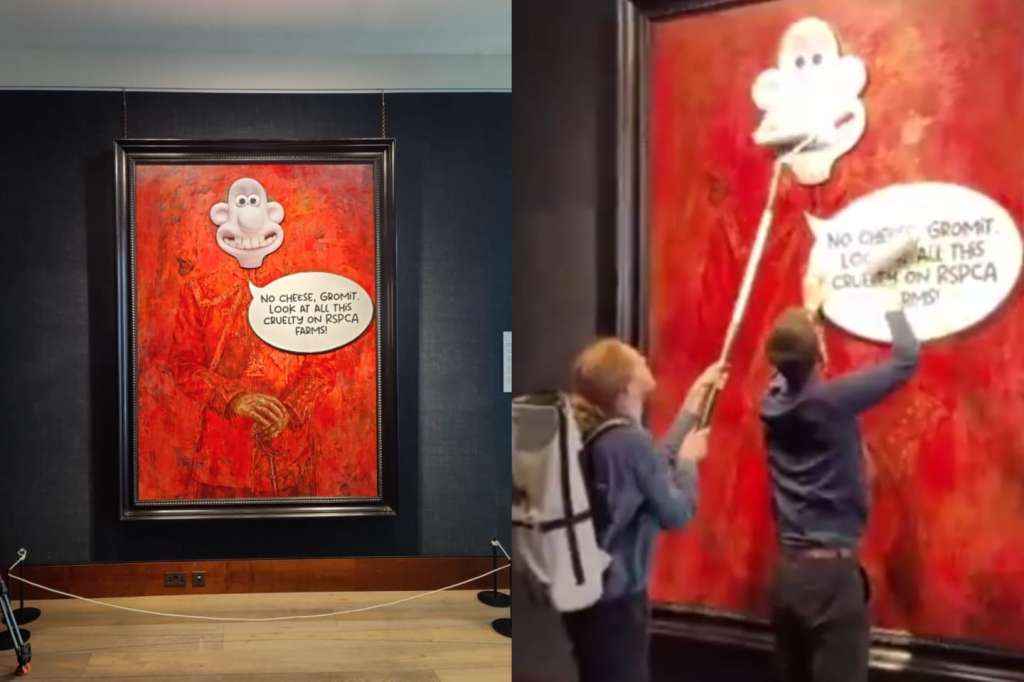 El retrato oficial de Carlos III se expone desde mediados de mayo en la Philip Mould Gallery de Londres.