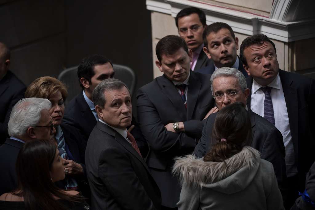 Los integrantes del Centro Democrático apoyan las objeciones presentadas por el Presidente Duque. / Mauricio Alvarado - El Espectador.
