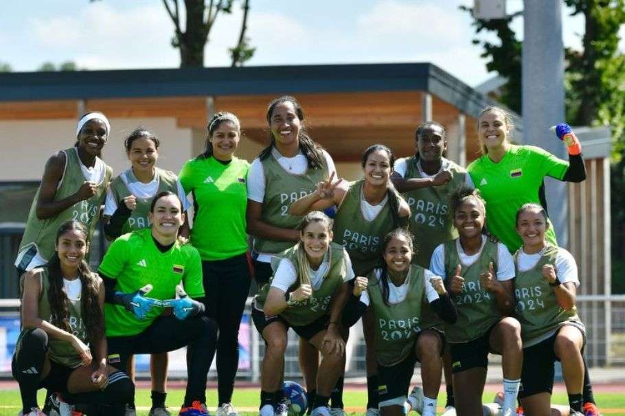 Selección Colombia femenina en los Juefos Olímpicos.