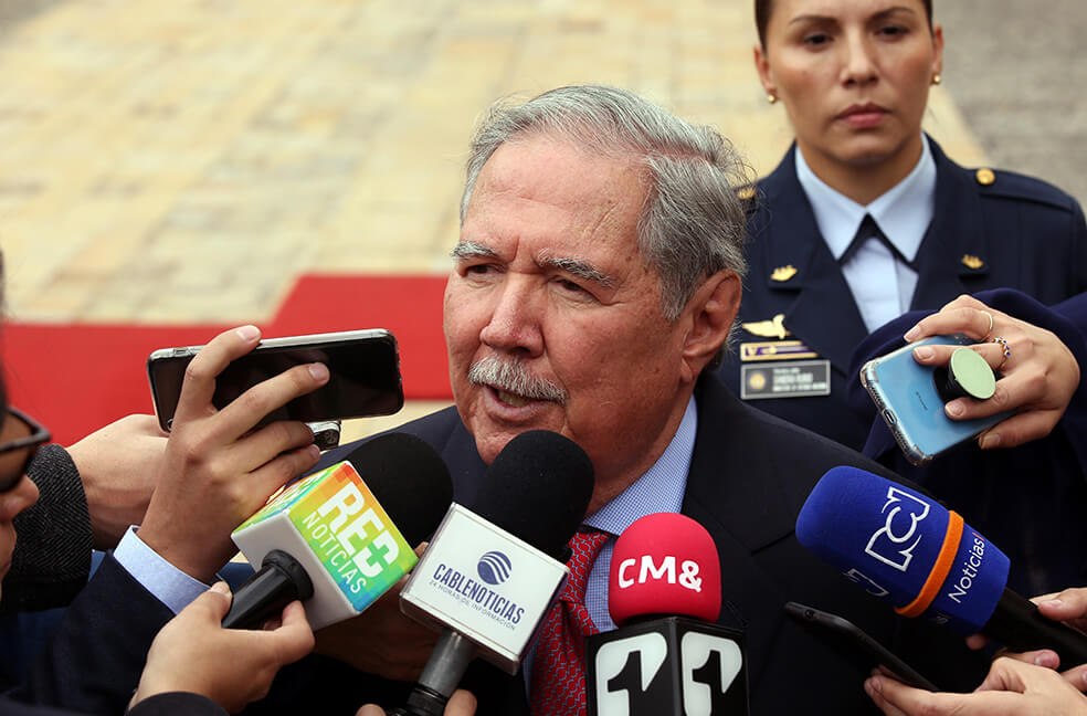 Guillermo Botero, ministro de Defensa del gobierno Duque. / EFE