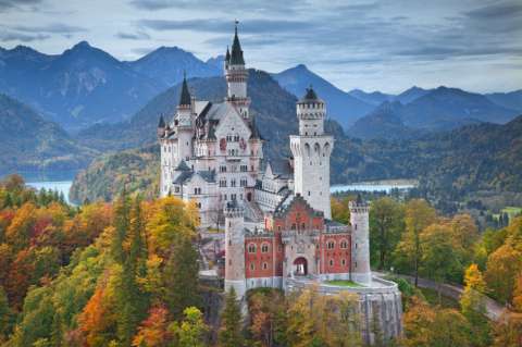 Castillos reales que parecen salidos de un cuento de hadas
