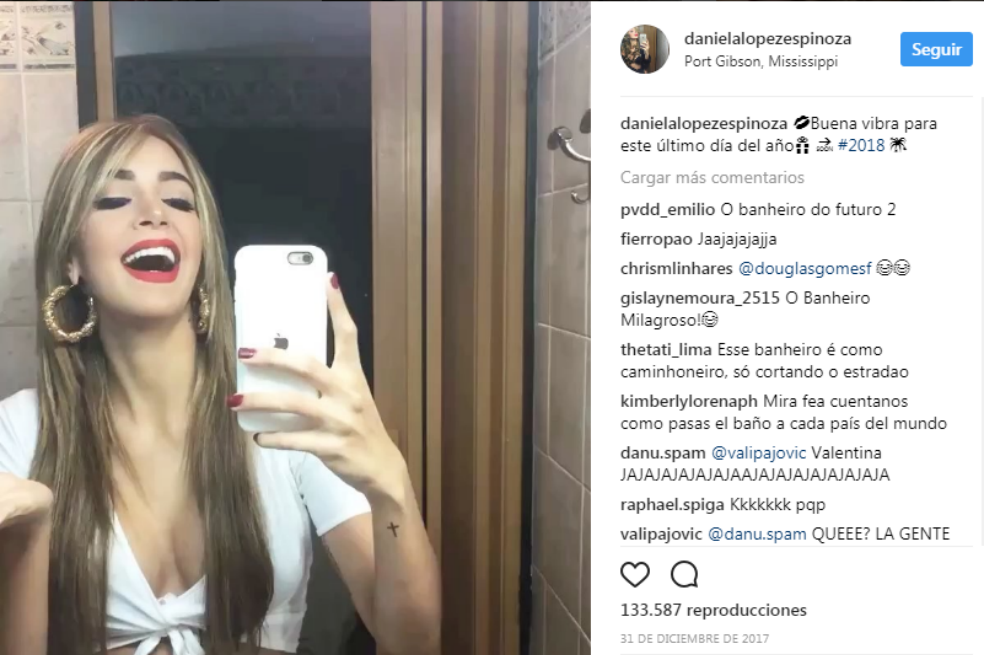 Tomado de la cuenta de Instagram @danielalopezespinoza