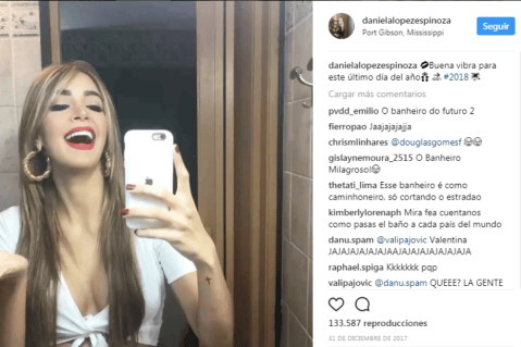 La modelo que viajó por el mundo… "dentro de su baño"