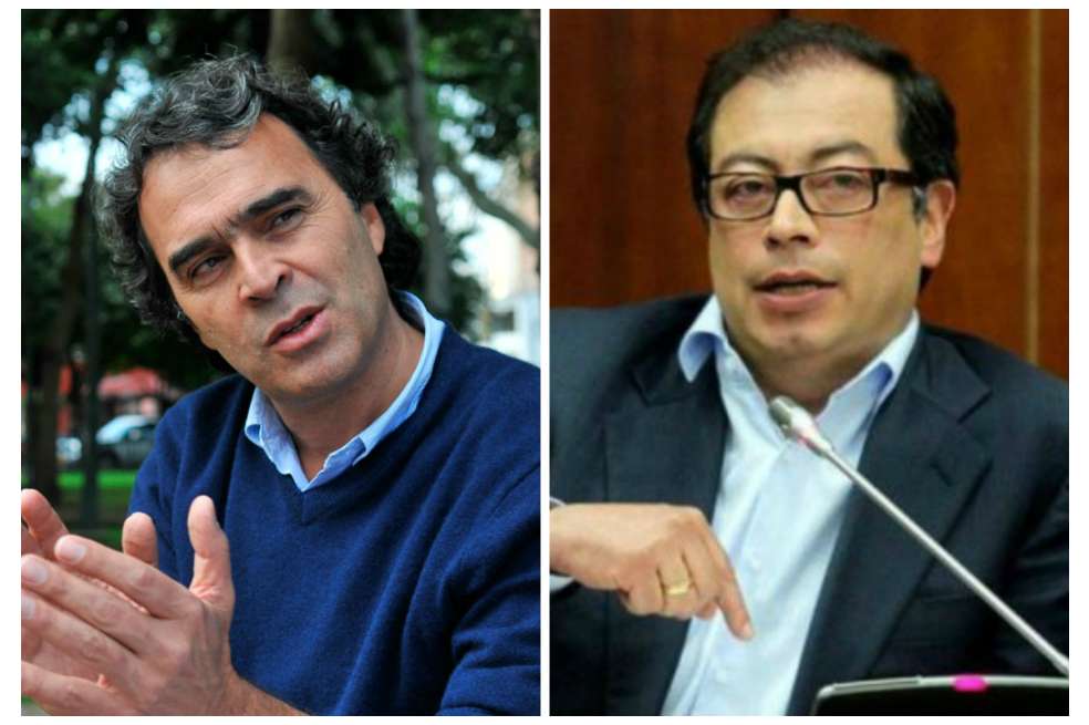 Sergio Fajardo y Gustavo Petro, precandidatos presidenciales en la Coalición Centro Esperanza y el Pacto Histórico.