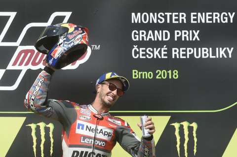 Andrea Dovizioso fue el más rápido en el GP de República Checa