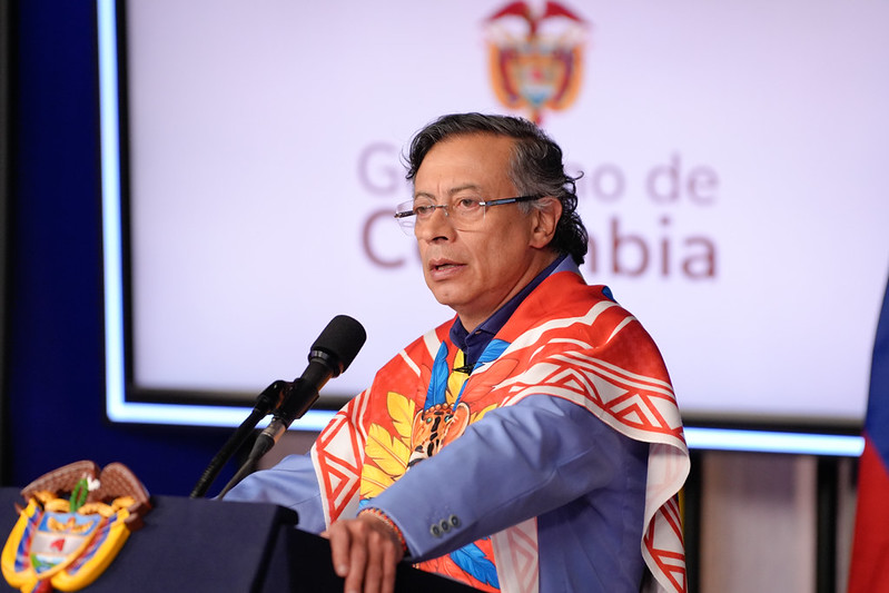 El presidente Gustavo Petro dio su última rueda de prensa en la Casa de Nariño.