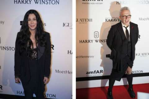 Cher y Gaultier reciben premios en gala contra sida "Inspiration"