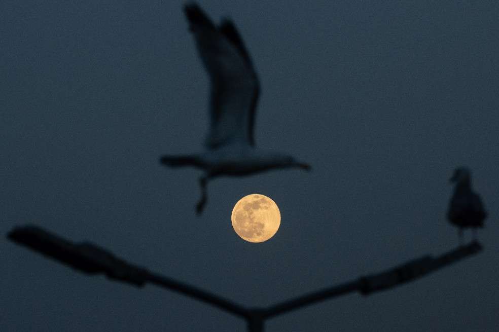 Imagen de la superluna en Turquía.