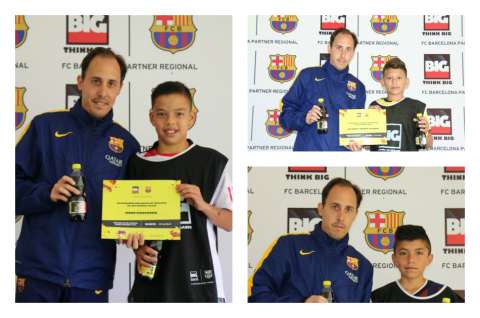 Los niños colombianos que cumplirán su sueño de entrenar en el Camp Nou