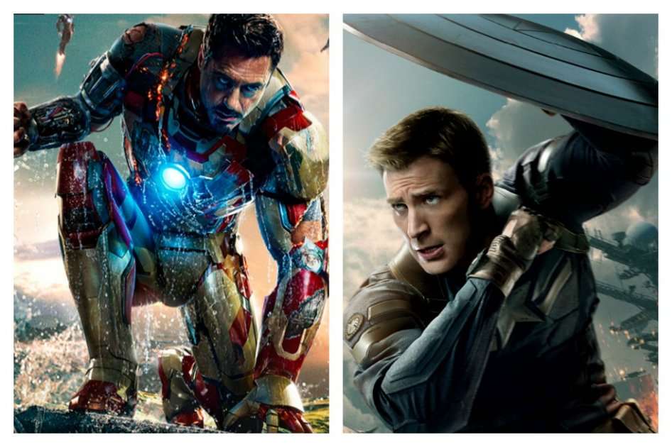 Iron Man y Capitán América.
