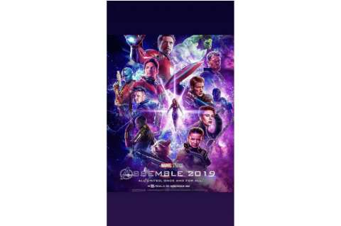 En un cartel aparece Capitana Marvel junto a los sobrevivientes de "Infinity War"