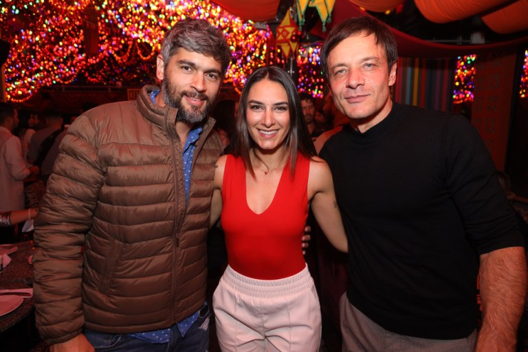 Juan José Daza, Linda Baldrish y Mauro Maguat