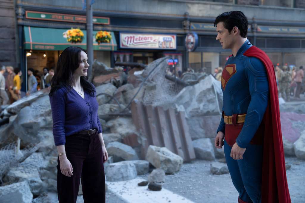 Superman escena de la película de 2025