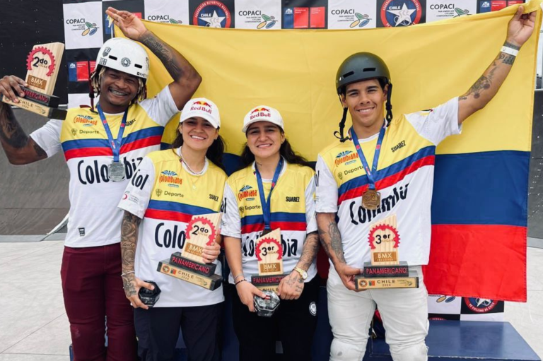 Colombia sacó cuatro medallas en el Panamericano de BMX Freestyle 2024