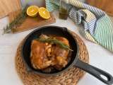 Domingo para cocinar pollo con naranja y romero