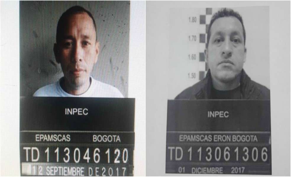 John Alejandro Gutiérrez Rincón, alias "Mayimbú", y Olmedo Vargas Padilla; ex integrantes de las desmovilizadas Farc.