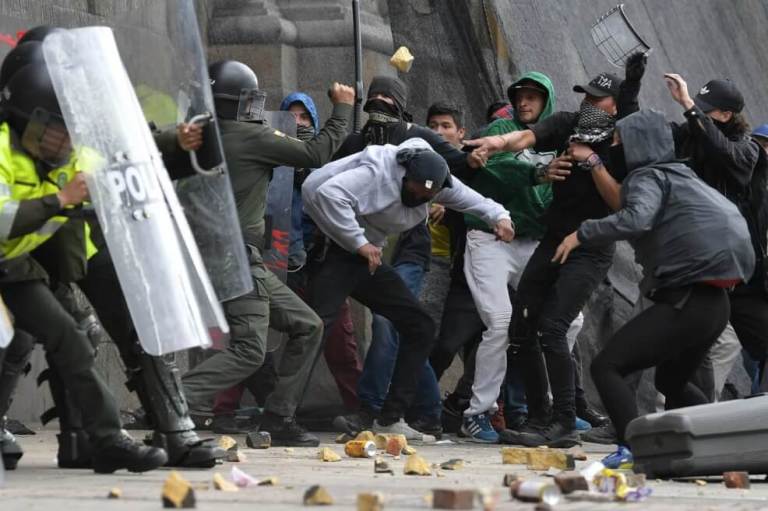 Jornada del paro nacional dejó 35 capturados: Mindefensa