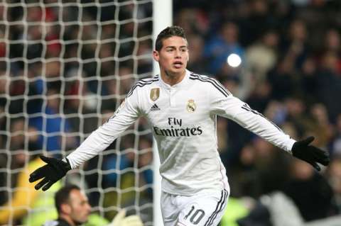 James Rodríguez, elogiado por el Real Madrid