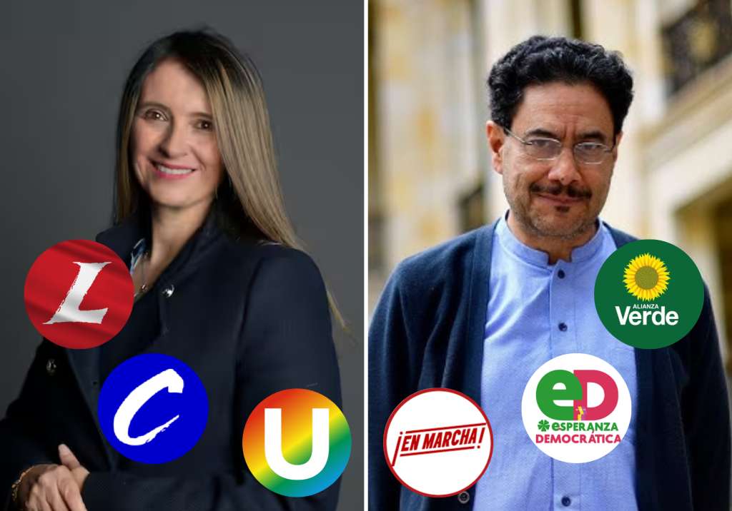 Paloma Valencia e Iván Cepeda.