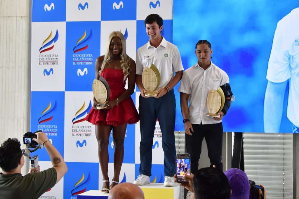 Podio de la categoría juvenil en el Deportista del Año 2025