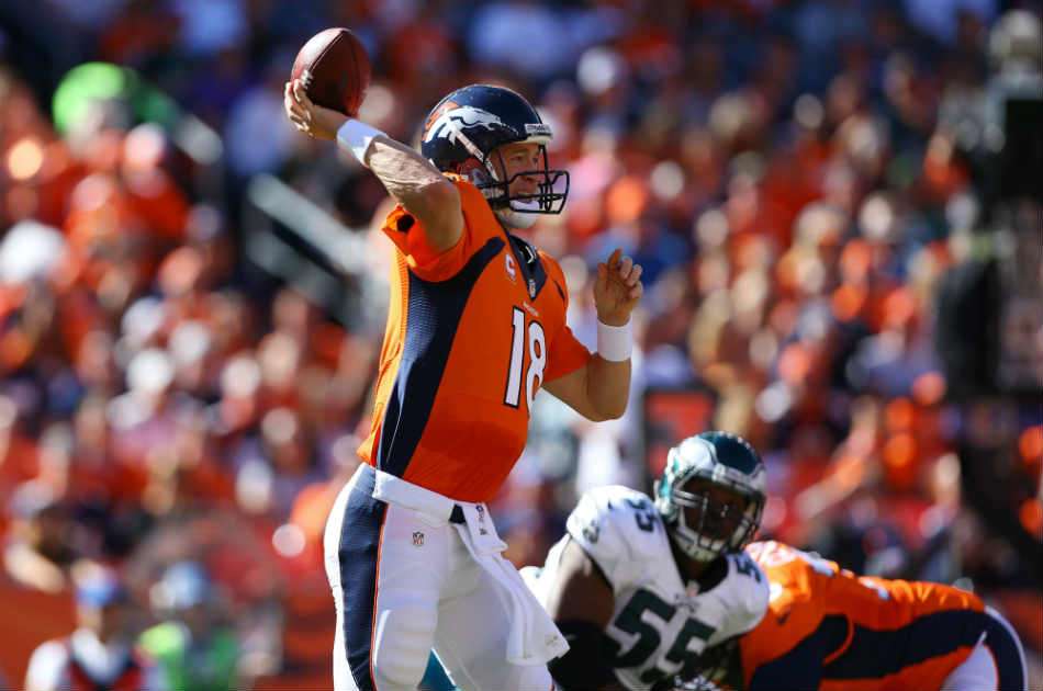 Peyton Manning, mariscal de campo de los Broncos de Denver.