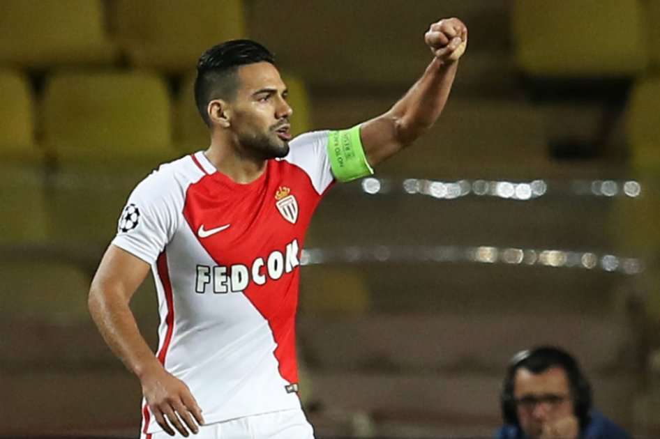 Radamel Falcao, delantero del Mónaco. Foto: AFP
