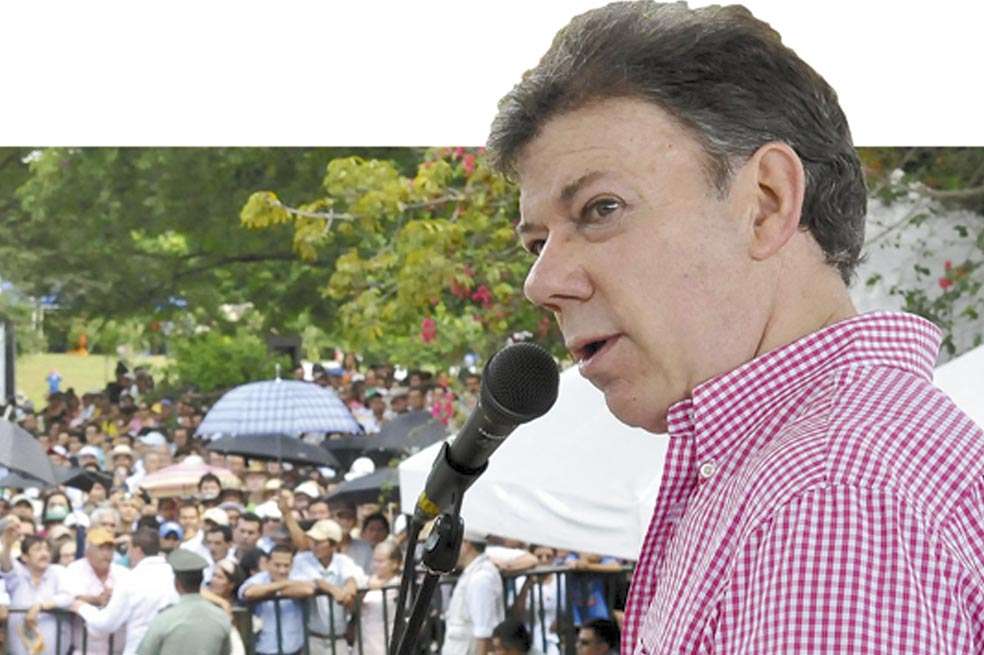 La popularidad del presidente Santos está a la baja y del cumplimiento de sus promesas depende el repunte de su gobierno./ Archivo - El Espectador