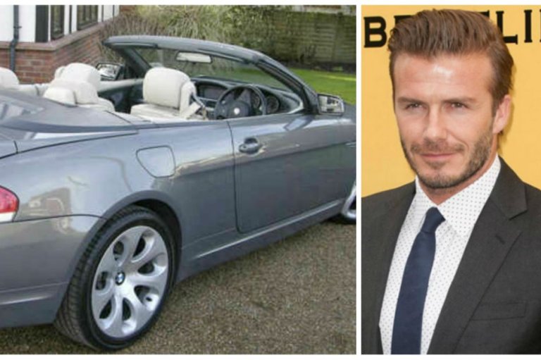 David Beckham vende su BMW descapotable