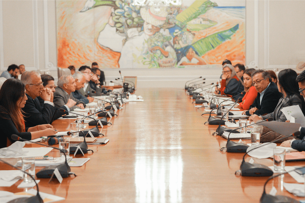 El presidente Gustavo Petro, en los consejos de ministros que lidera en la Casa de Nariño, ha instruido a su gabinete para salir en defensa de la administración progresista.