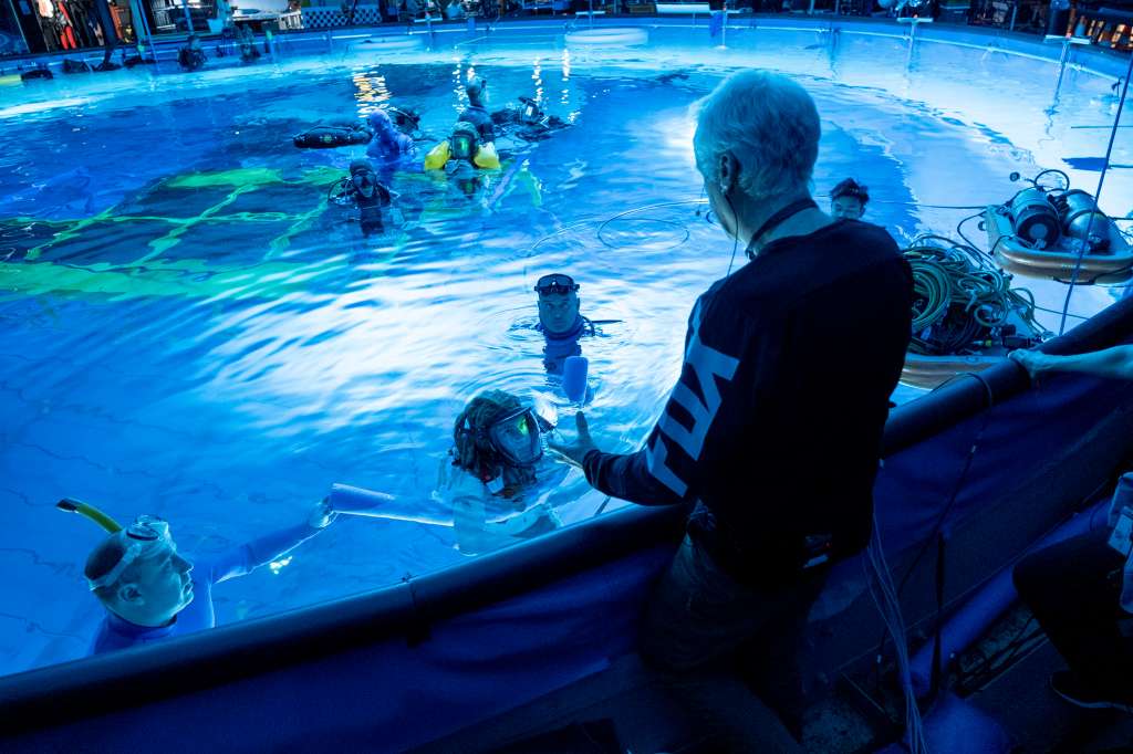 Director James Cameron on set of 20th Century Studios' AVATAR 2. Photo by Mark Fellman. © 2021 20th Century Studios. All Rights Reserved.