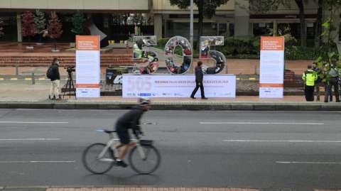 Bogotá rinde homenaje a las víctimas fatales en accidentes de tránsito