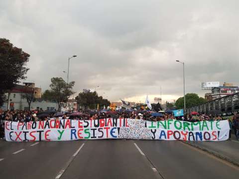 Así transcurrieron las manifestaciones este jueves en Bogotá
