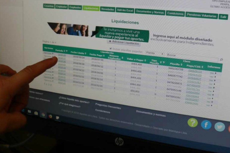 Mes vencido pagarán seguridad social independientes y contratistas