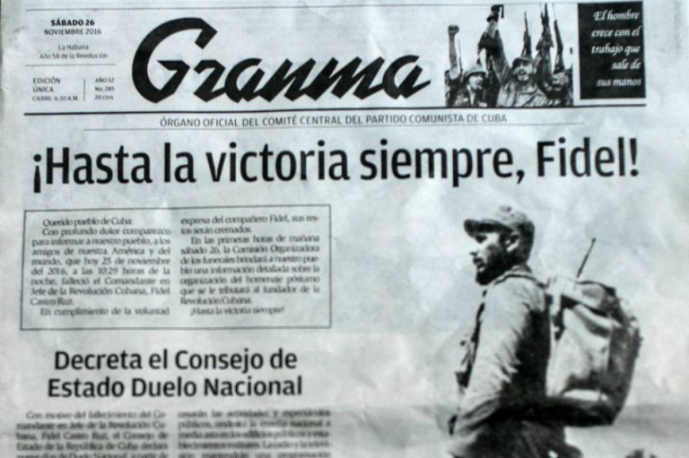 El periódico Granma de Cuba estrena diseño
