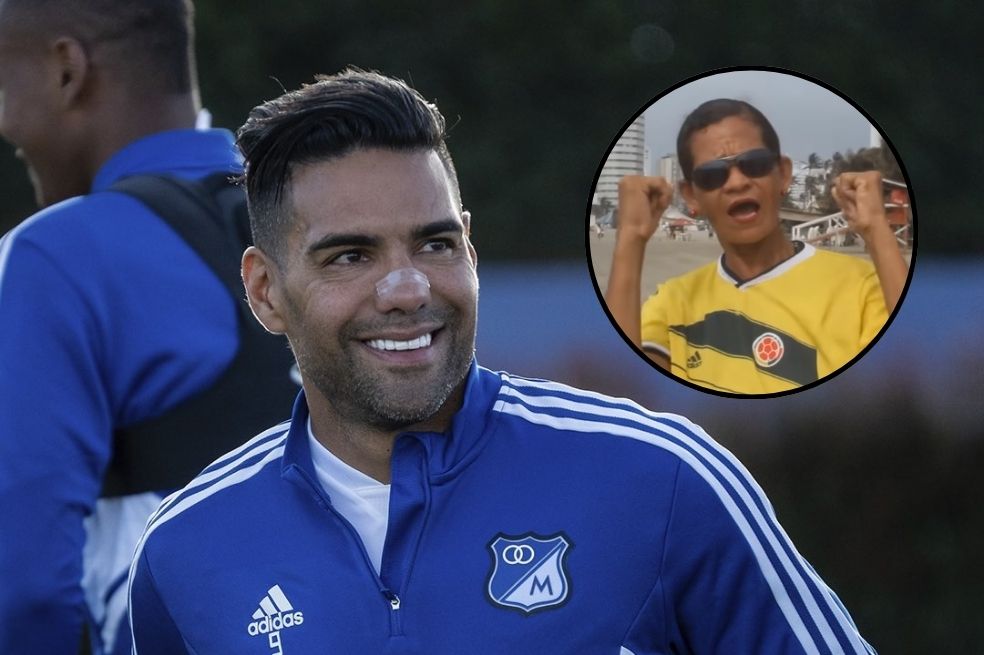 Alexy Hernández fue invitada a la presentación oficial de Radamel Falcao García con Millonarios.
