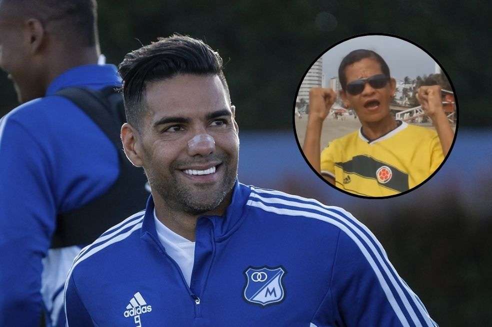 Alexy Hernández fue invitada a la presentación oficial de Radamel Falcao García con Millonarios.