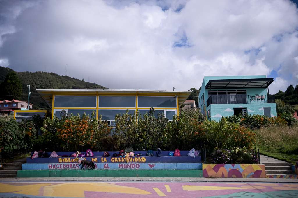 Biblioteca de la vereda Quiba, en Ciudad Bolívar, donde los jóvenes realizan todos sus proyectos.