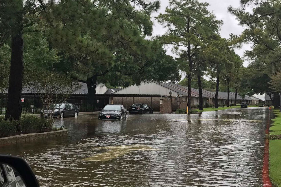 El huracán Harvey, en su paso por Houston / Cortesía de Paola Ternera