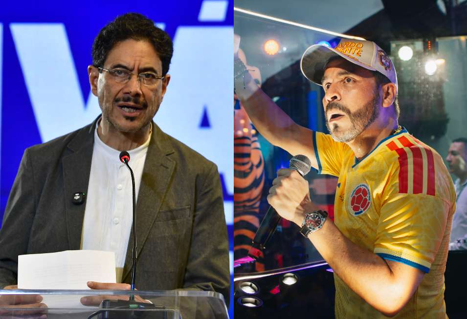 Los candidatos presidenciales Iván Cepeda y Abelardo de la Espriella.