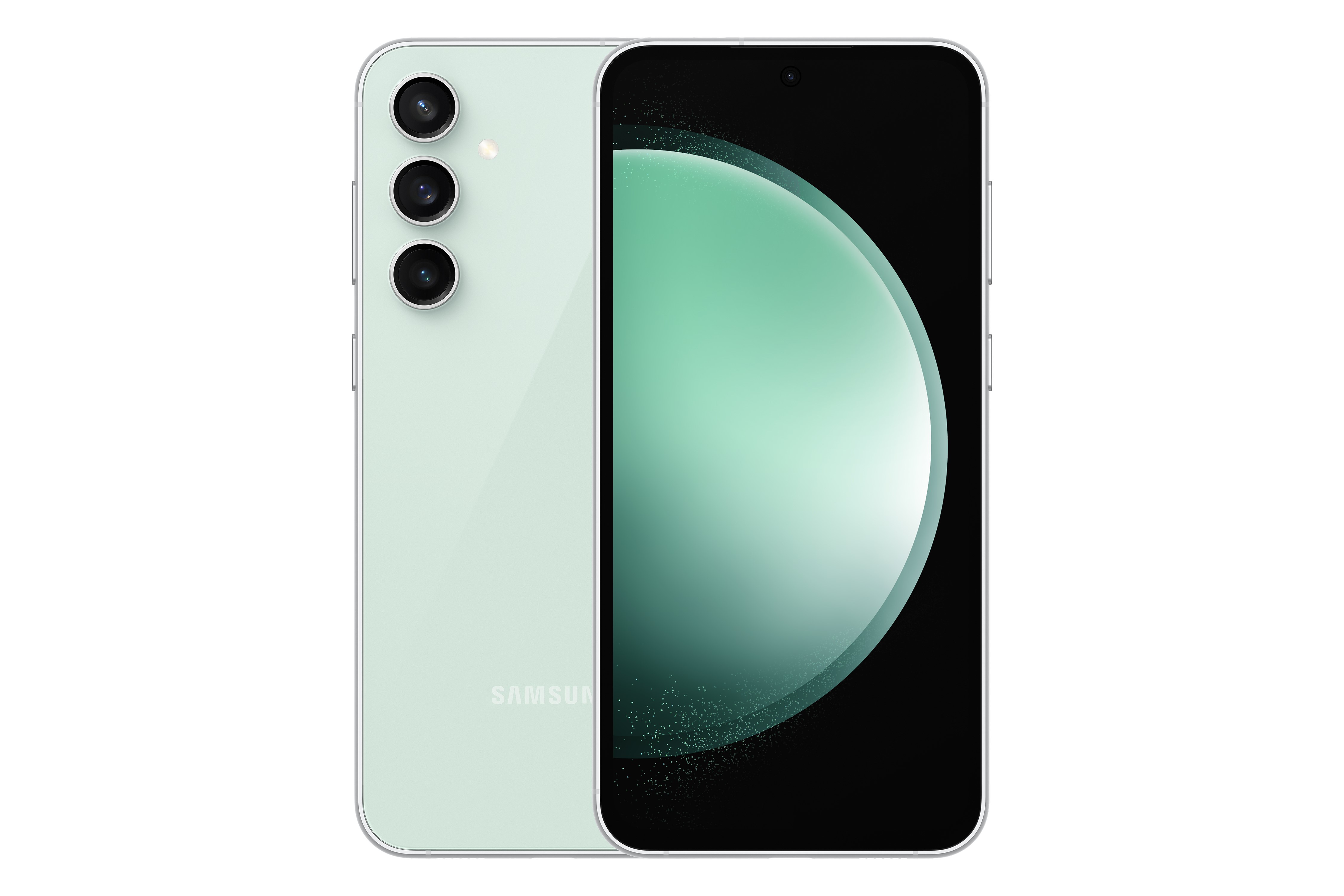 La serie Galaxy S23 FE estará disponible en colores menta, crema, grafito y morado.