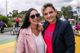Camila Chaín reaparece más enamorada en espacio de arte y diseño en Bogotá.