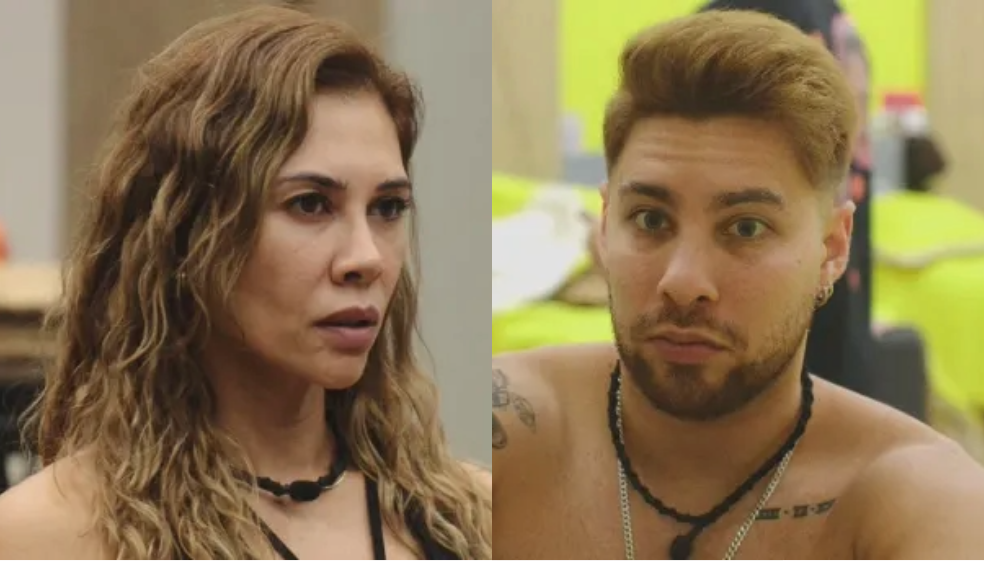 Miguel Melfi y Martha Isabel Bolaños en 'La casa de los famosos'.
