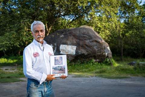 Aunque esta roca gigante fue arrastrada por la avalancha de Armero, no provino del volcán