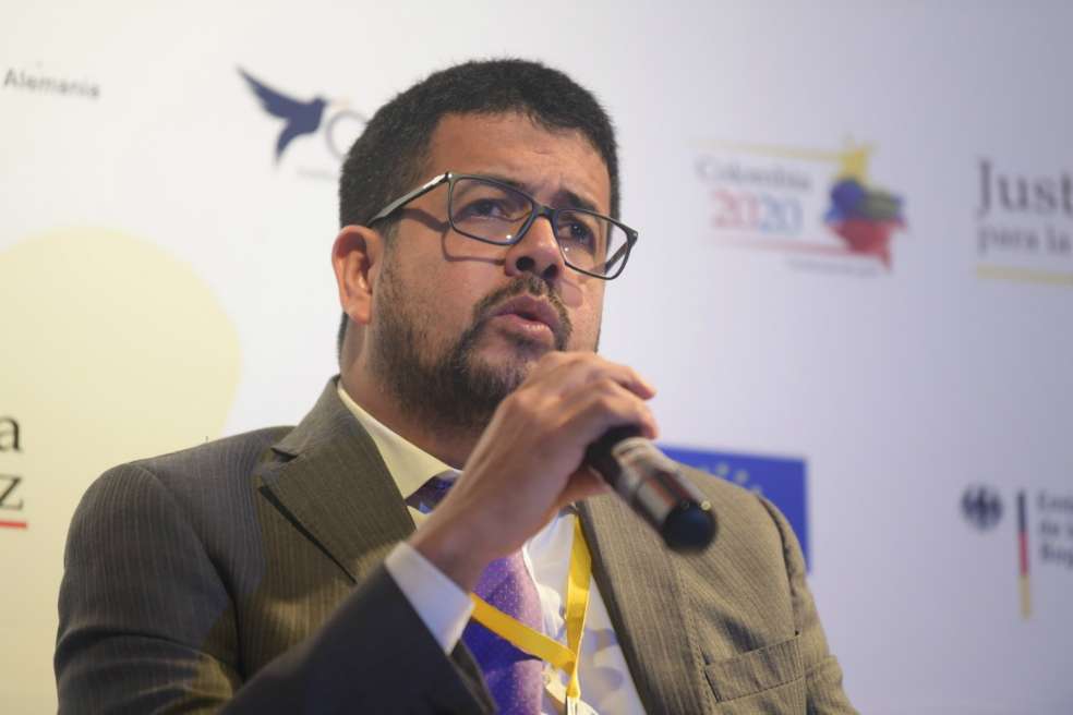 Diego Martínez, asesor jurídico del partido FARC desde las negociaciones de paz en La Habana (Cuba)./Cristian Garavito.