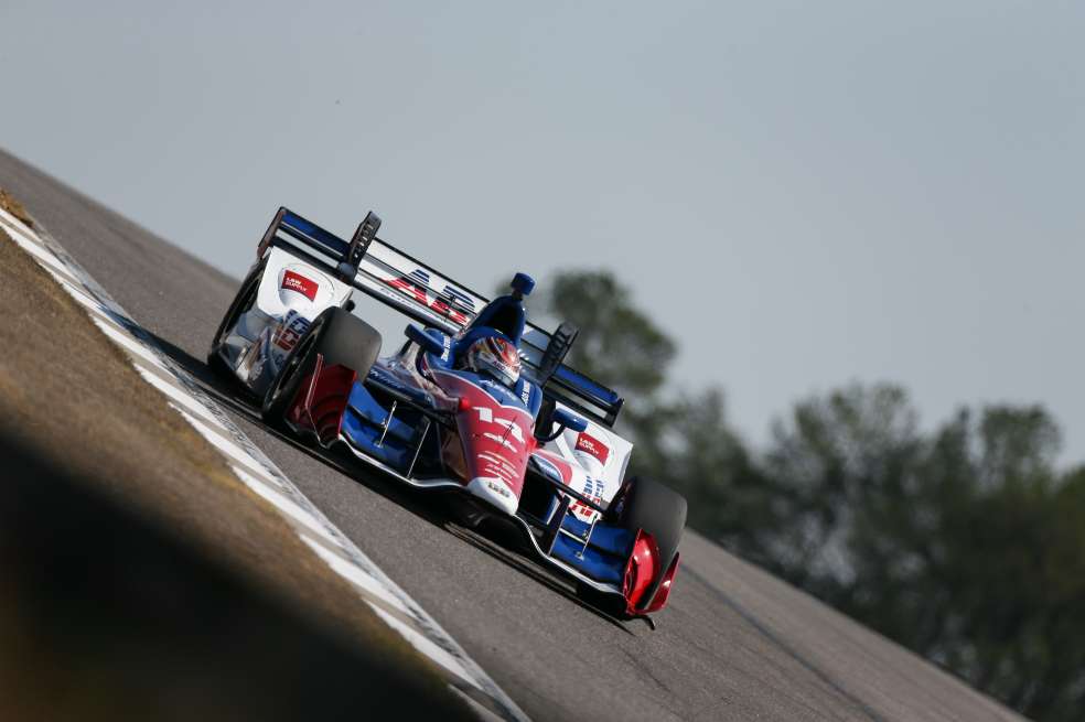 Carlos Muñoz ha sido ganador en la pista de Barber en el marco de la IndyLights. Busca repetir la hazaña el domingo pero en la IndyCar. / Cortesía