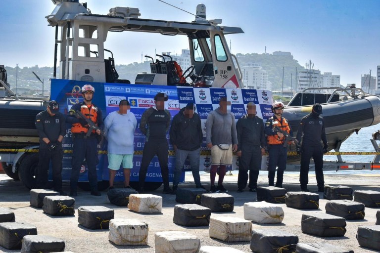 Armada incauta 5,4 toneladas de cocaína en operaciones simultáneas en el Caribe